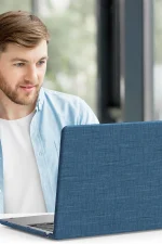 Newface Macbook Air 13.6 Macbook Kumaş Kapak - Lacivert - Görsel 4