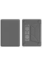 Newface Macbook Air 15 2024 Macbook Deri Kapak - Gri - Görsel 2