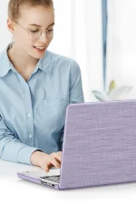 Newface Macbook Pro 13 2020 Macbook Kumaş Kapak - Mor - Görsel 4