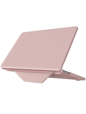 Newface Macbook Pro 14 2021 Macbook Deri Kapak - Pembe