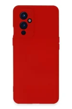 Newface One Plus 9 Kılıf Nano içi Kadife Silikon - Kırmızı
