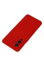 Newface One Plus 9 Kılıf Nano içi Kadife Silikon - Kırmızı - Görsel 3