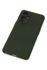 Newface One Plus 9 Kılıf Nano içi Kadife Silikon - Koyu Yeşil - Görsel 4