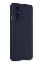 Newface One Plus 9 Kılıf Nano içi Kadife Silikon - Lacivert - Görsel 2