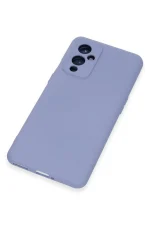 Newface One Plus 9 Kılıf Nano içi Kadife Silikon - Lila - Görsel 4