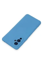Newface One Plus 9 Kılıf Nano içi Kadife Silikon - Mavi - Görsel 3