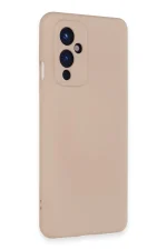 Newface One Plus 9 Kılıf Nano içi Kadife Silikon - Pudra - Görsel 2