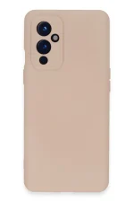 Newface One Plus 9 Kılıf Nano içi Kadife Silikon - Pudra
