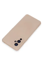 Newface One Plus 9 Kılıf Nano içi Kadife Silikon - Pudra - Görsel 3