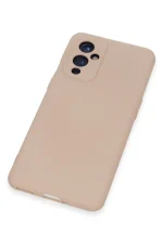 Newface One Plus 9 Kılıf Nano içi Kadife Silikon - Pudra - Görsel 4