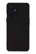 Newface One Plus 9 Kılıf Nano içi Kadife Silikon - Siyah