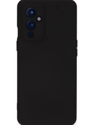 Newface One Plus 9 Kılıf Nano içi Kadife Silikon - Siyah
