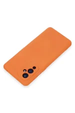 Newface One Plus 9 Kılıf Nano içi Kadife Silikon - Turuncu - Görsel 3