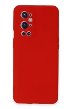 Newface One Plus 9 Pro Kılıf Nano içi Kadife Silikon - Kırmızı
