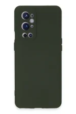 Newface One Plus 9 Pro Kılıf Nano içi Kadife Silikon - Koyu Yeşil
