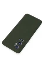 Newface One Plus 9 Pro Kılıf Nano içi Kadife Silikon - Koyu Yeşil - Görsel 3