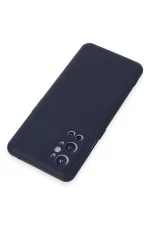 Newface One Plus 9 Pro Kılıf Nano içi Kadife Silikon - Lacivert - Görsel 3