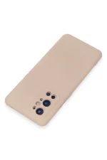 Newface One Plus 9 Pro Kılıf Nano içi Kadife Silikon - Pudra - Görsel 3