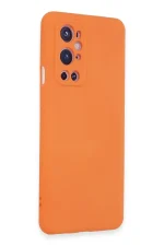 Newface One Plus 9 Pro Kılıf Nano içi Kadife Silikon - Turuncu - Görsel 2