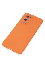 Newface One Plus 9 Pro Kılıf Nano içi Kadife Silikon - Turuncu - Görsel 4