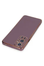 Newface One Plus 9 Pro Kılıf Volet Silikon - Mor - Görsel 3