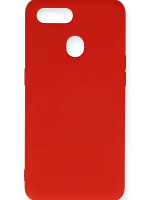 Newface Oppo A12 Kılıf Nano içi Kadife Silikon - Kırmızı