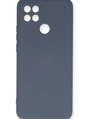 Newface Oppo A15 Kılıf Nano içi Kadife Silikon - Gri