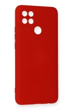 Newface Oppo A15 Kılıf Nano içi Kadife Silikon - Kırmızı - Görsel 2