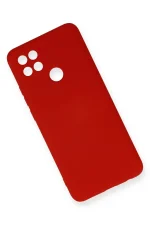 Newface Oppo A15 Kılıf Nano içi Kadife Silikon - Kırmızı - Görsel 3