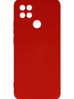 Newface Oppo A15 Kılıf Nano içi Kadife Silikon - Kırmızı