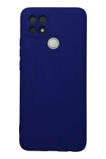 Newface Oppo A15 Kılıf Nano içi Kadife Silikon - Lacivert