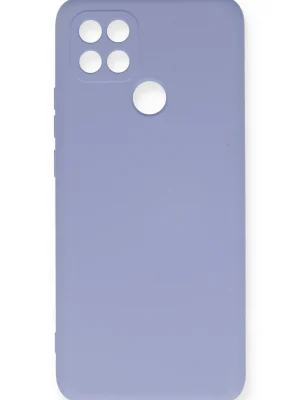 Newface Oppo A15 Kılıf Nano içi Kadife Silikon - Lila