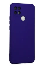 Newface Oppo A15 Kılıf Nano içi Kadife Silikon - Mor - Görsel 2