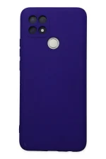 Newface Oppo A15 Kılıf Nano içi Kadife Silikon - Mor