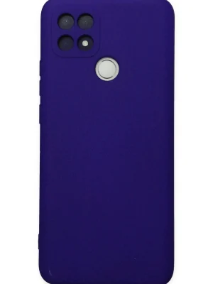 Newface Oppo A15 Kılıf Nano içi Kadife Silikon - Mor