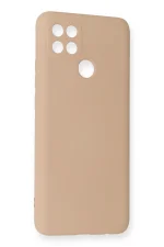 Newface Oppo A15 Kılıf Nano içi Kadife Silikon - Pudra - Görsel 2