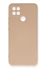 Newface Oppo A15 Kılıf Nano içi Kadife Silikon - Pudra