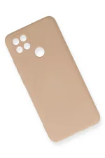 Newface Oppo A15 Kılıf Nano içi Kadife Silikon - Pudra - Görsel 3