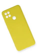 Newface Oppo A15 Kılıf Nano içi Kadife Silikon - Sarı - Görsel 3