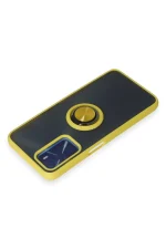 Newface Oppo A16 Kılıf Montreal Yüzüklü Silikon Kapak - Sarı - Görsel 3