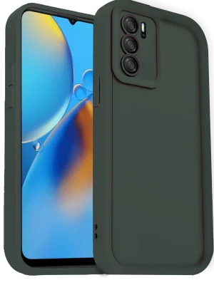 Newface Oppo A16 Kılıf Viera Silikon - Koyu Yeşil