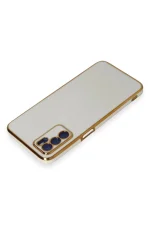 Newface Oppo A16 Kılıf Volet Silikon - Beyaz - Görsel 3