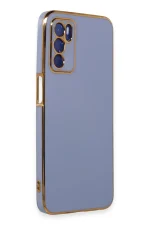 Newface Oppo A16 Kılıf Volet Silikon - Mavi - Görsel 2