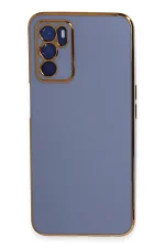 Newface Oppo A16 Kılıf Volet Silikon - Mavi