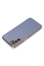 Newface Oppo A16 Kılıf Volet Silikon - Mavi - Görsel 3