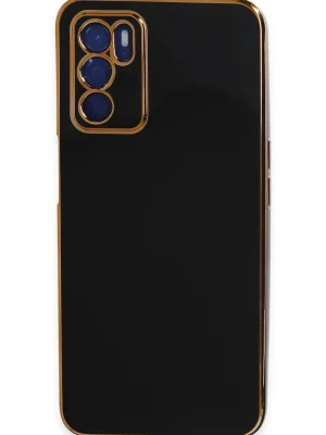 Newface Oppo A16 Kılıf Volet Silikon - Siyah