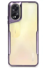 Newface Oppo A38 Kılıf Boyi Silikon Kapak - Derin Mor