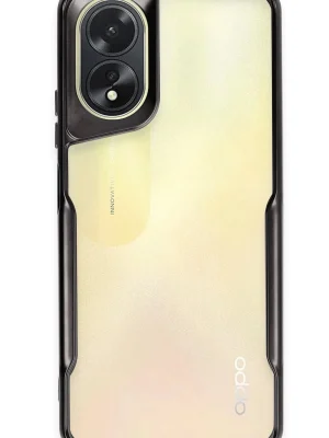 Newface Oppo A38 Kılıf Boyi Silikon Kapak - Siyah