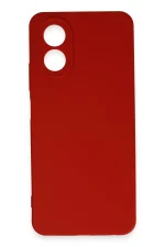 Newface Oppo A38 Kılıf First Silikon - Kırmızı - Görsel 2