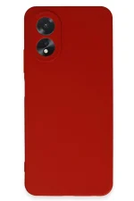 Newface Oppo A38 Kılıf First Silikon - Kırmızı - Görsel 3